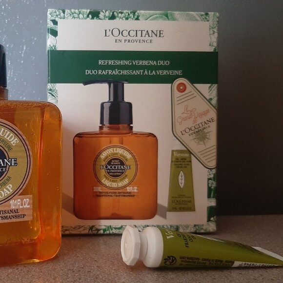 L’Occitane Verbena Refreshing Duo Set Liquid Soap 300ml + Cooling Hand Gel 10ml - Picture 2 of 2